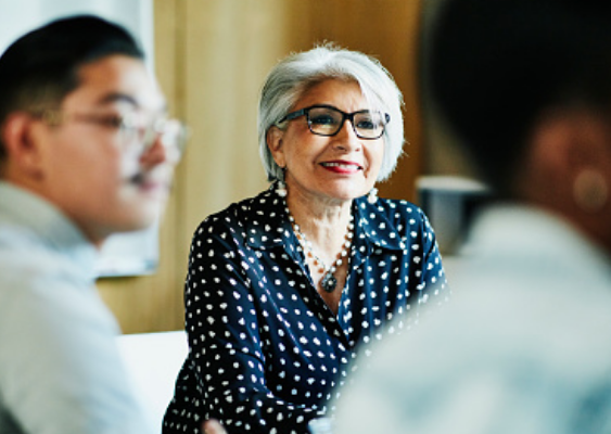 woman working with agent